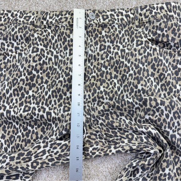 American Eagle Hi Rise Jegging pants Animal Print Brown Beige Women’s Size 24 R - Picture 6 of 16